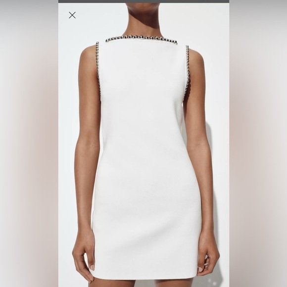 Zara short beaded knit dress - Picture 4 of 4